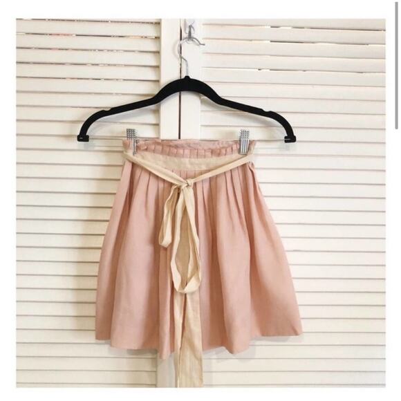 NWT Bonnie Young Pink Silk Skirt
